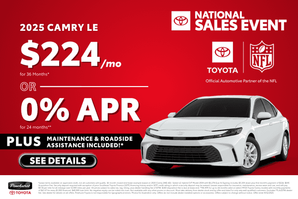 <strong><center>New 2025 Toyota Camry LE</strong></center>