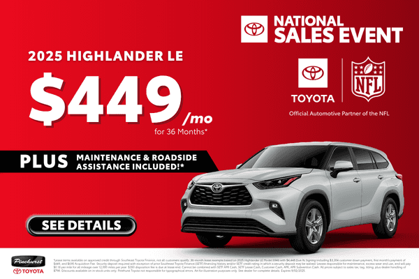 <strong><center>New 2025 Toyota Highlander LE</strong></center>