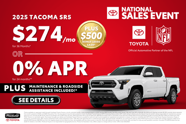 <strong><center>New 2025 Toyota Tacoma</strong></center>