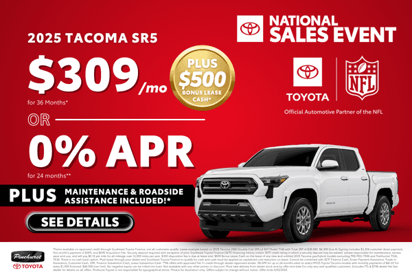 <strong><center>New 2025 Toyota Tacoma</strong></center>