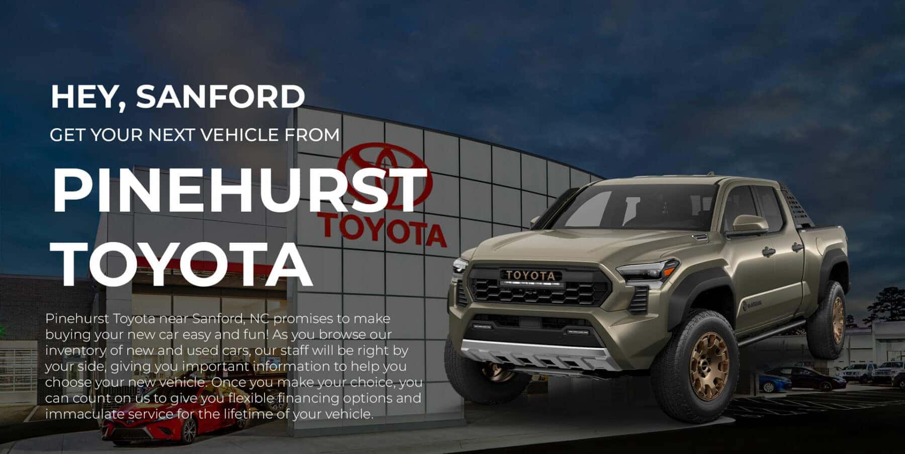 Toyota Dealership Near Sanford NC Pinehurst Toyota