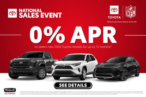 <strong><center>Select New 2025 Toyotas</strong></center>