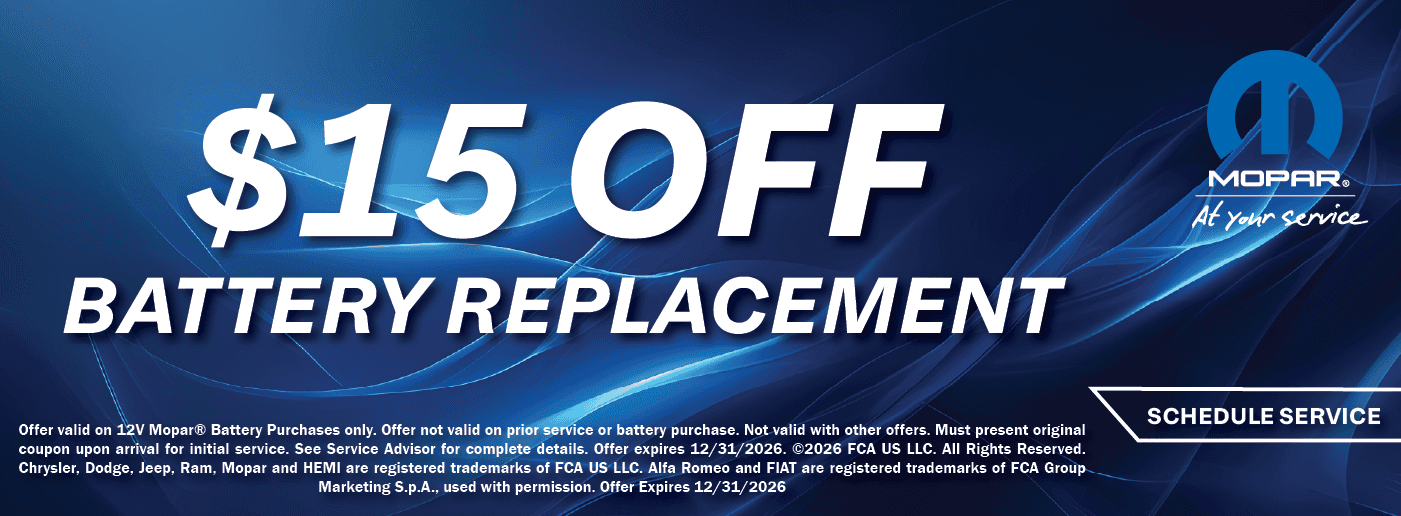 $15 Off Battery Replacement