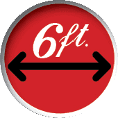 Posting social distancing signs
