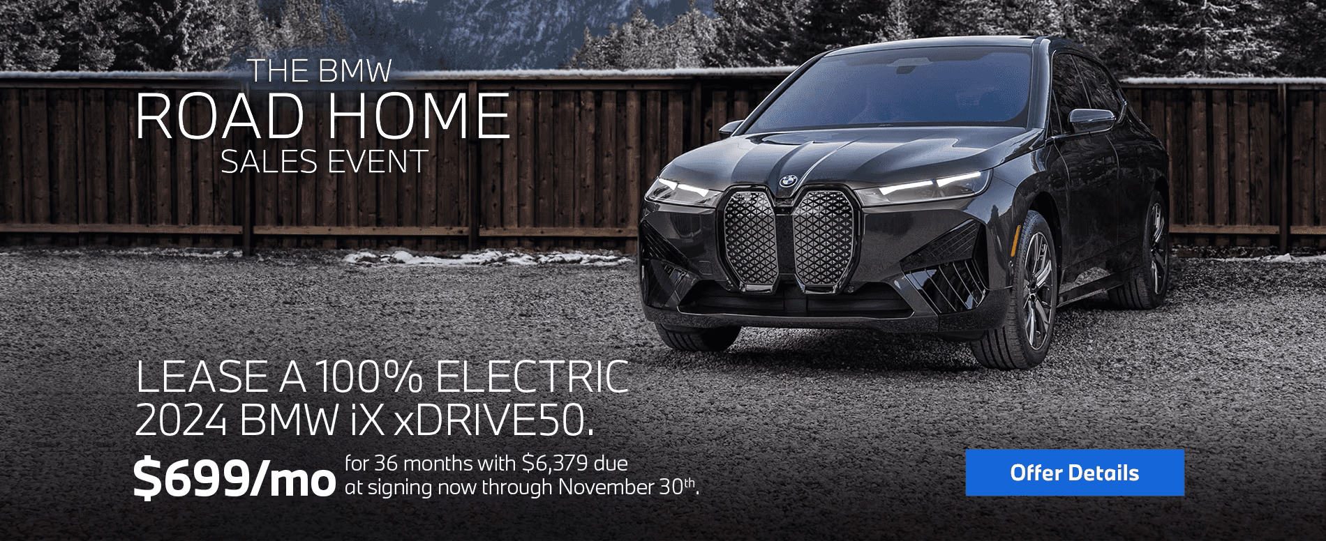 LEASE A 100% ELECTRIC 2024 BMW iX xDRIVE50