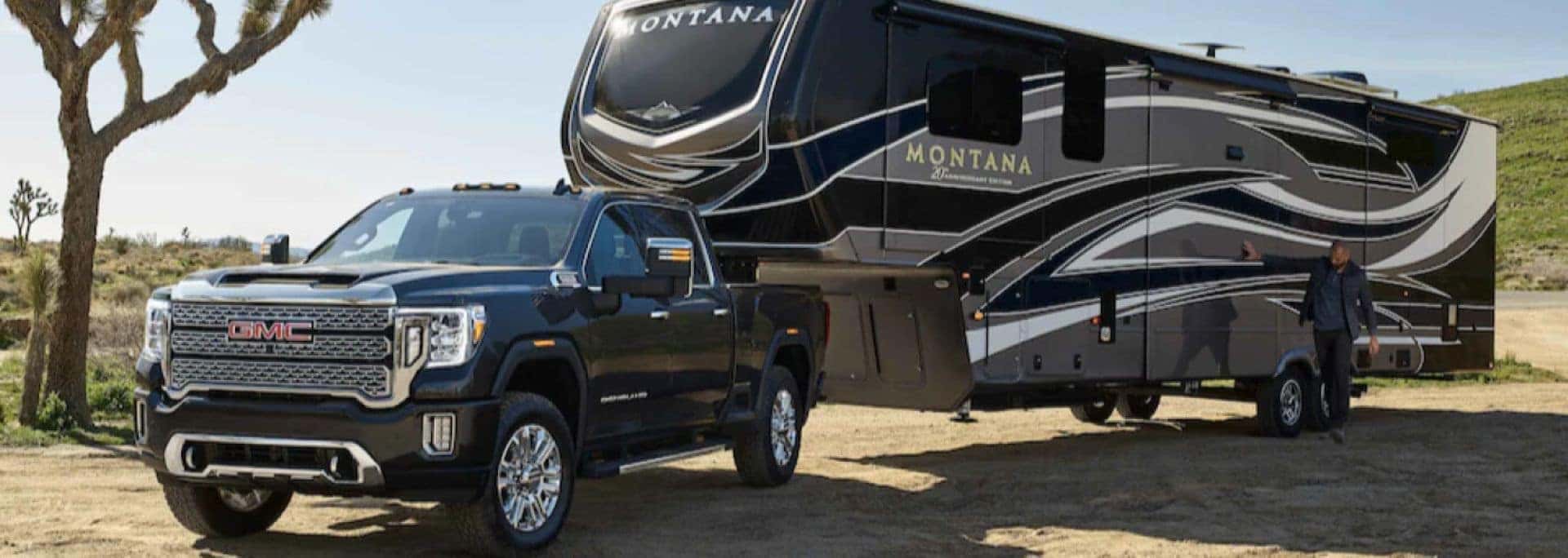 The Robust GMC Sierra, Pulling A Long Trailer With Vigor