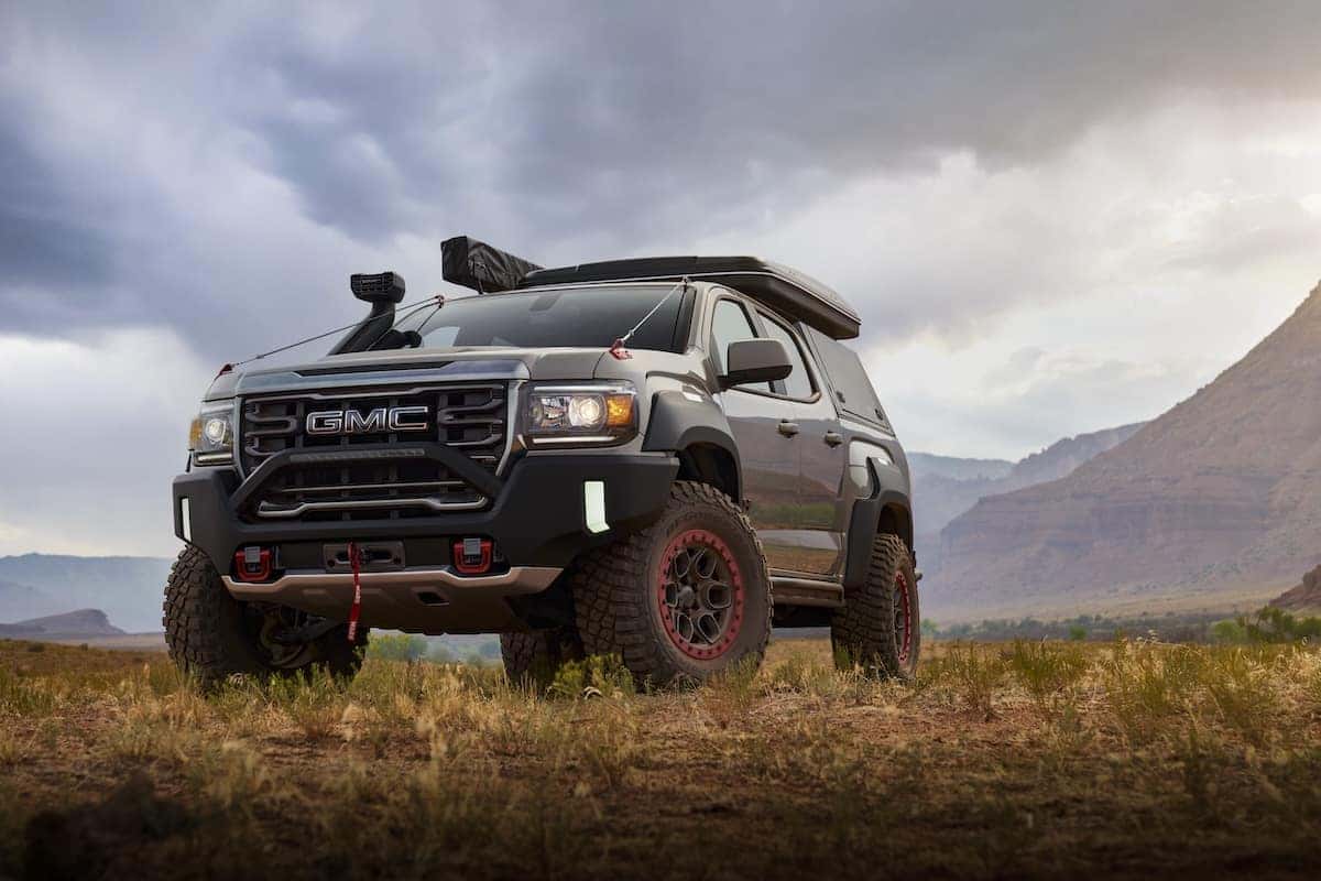 Revealed today at Overland Expo Mountain West, the GMC Canyon AT4 Concept concept elevates Canyon’s capability while exploring GMC’s vision for the nameplate’s future. Designed for the premium overlanding enthusiast, the concept vehicle shows how Canyon could be customized for ambitious off-road adventures.