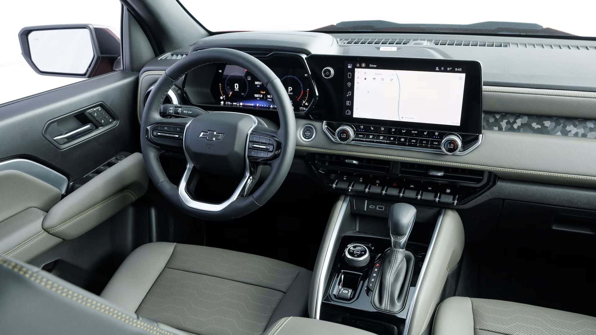 The Elegant Front Interior Of The 2024 Chevy Colorado ZR2