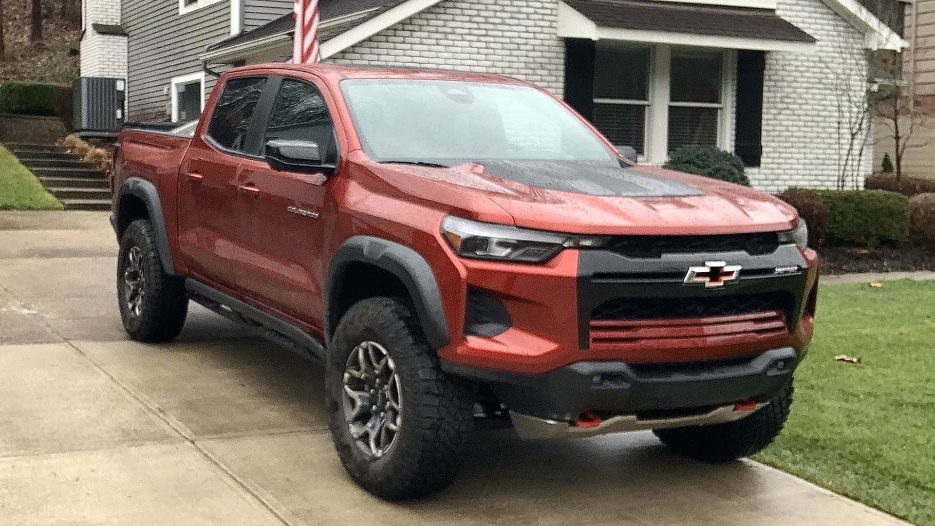 The 2024 Chevy Colorado ZR2 In A Driveway