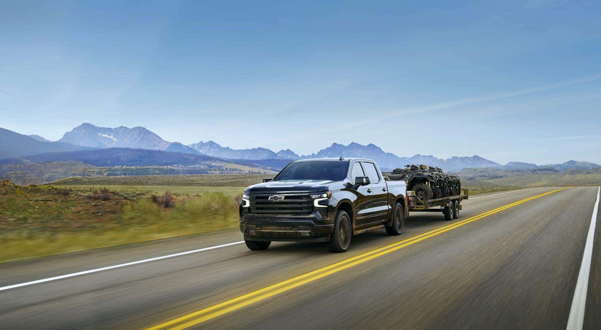 The 2025 Chevy Silverado, Hauling A Haul Racing On The Roadway