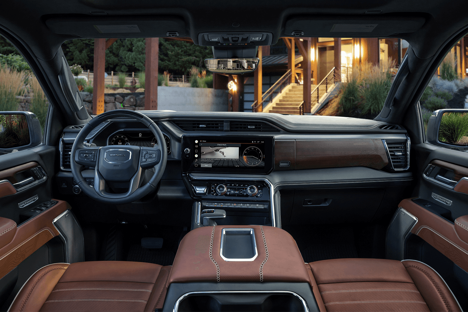 The Front Cabin Of The Spectacular 2022 GMC Sierra Denali