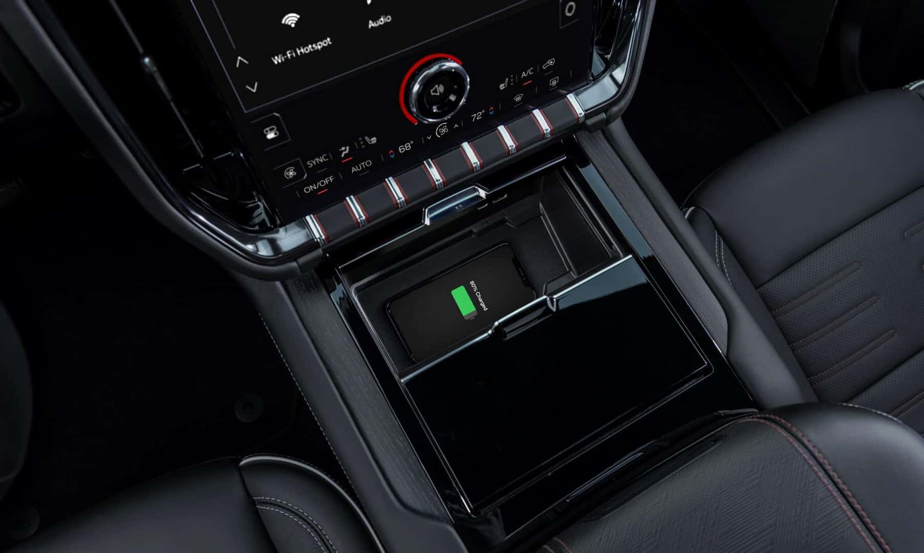 The Powerful Charging Port Of The Giant-Capacity 2025 GMC Yukon AT4 Ultimate