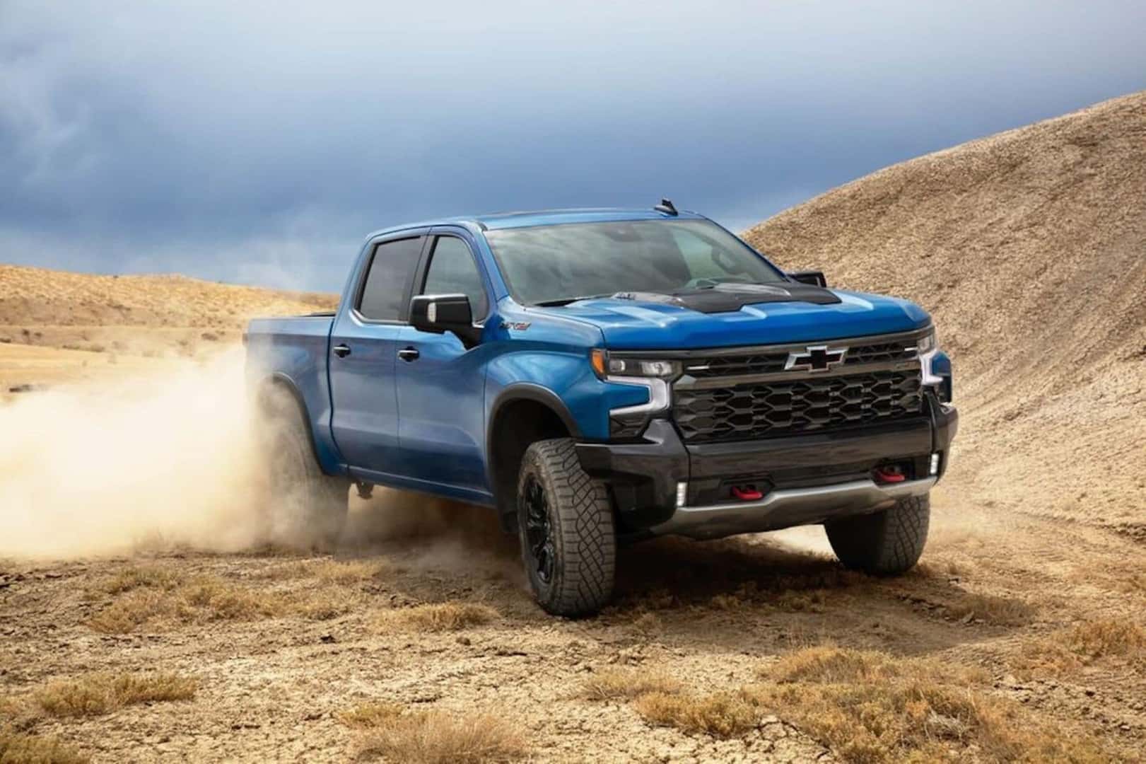 The Bold Blue Chevy Silverado ZR2, Offroading And Drifting With Class And Style