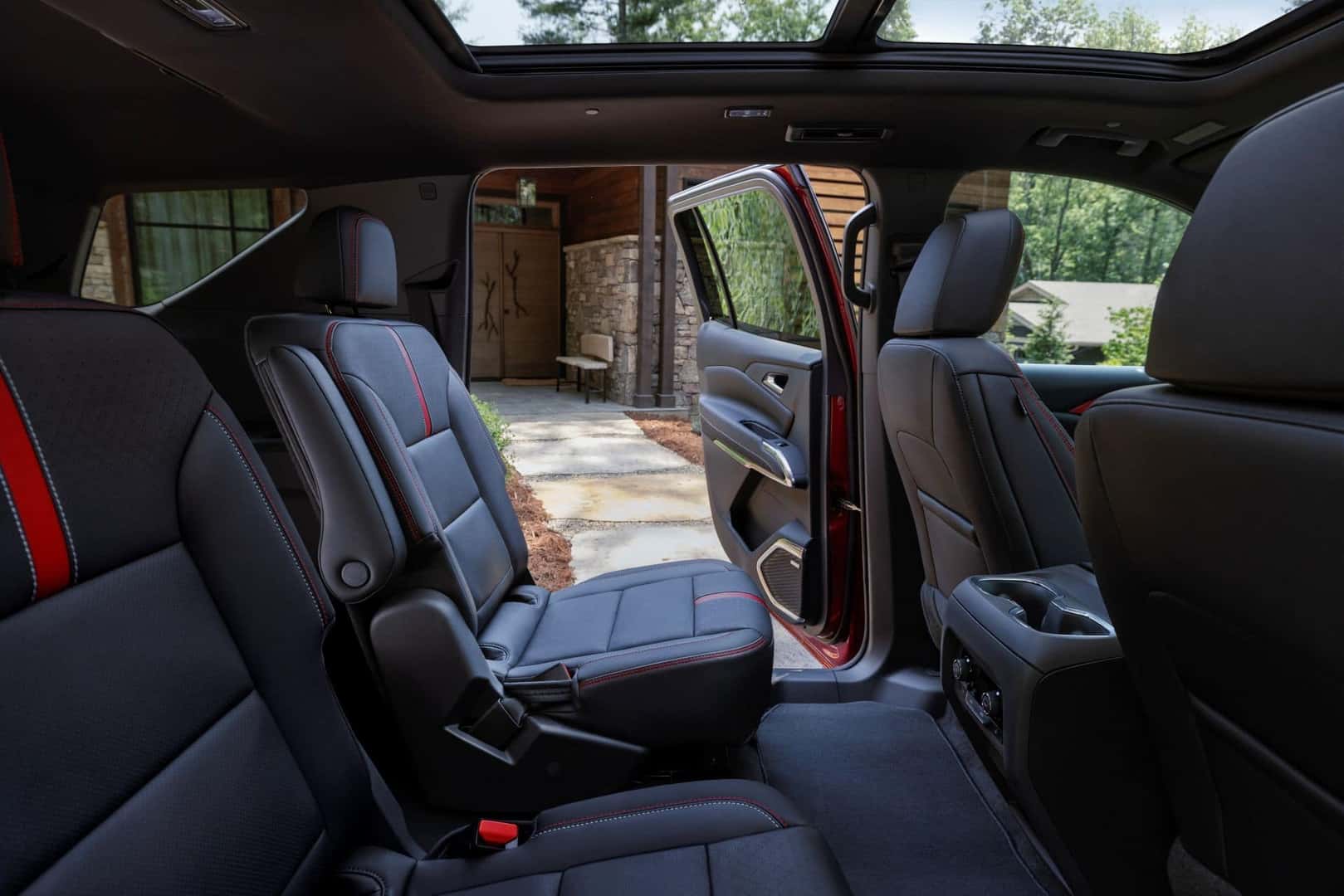 The Spacious And Comfortable Rear Seats Of The Safest Vehicle: The 2024 Chevy Traverse