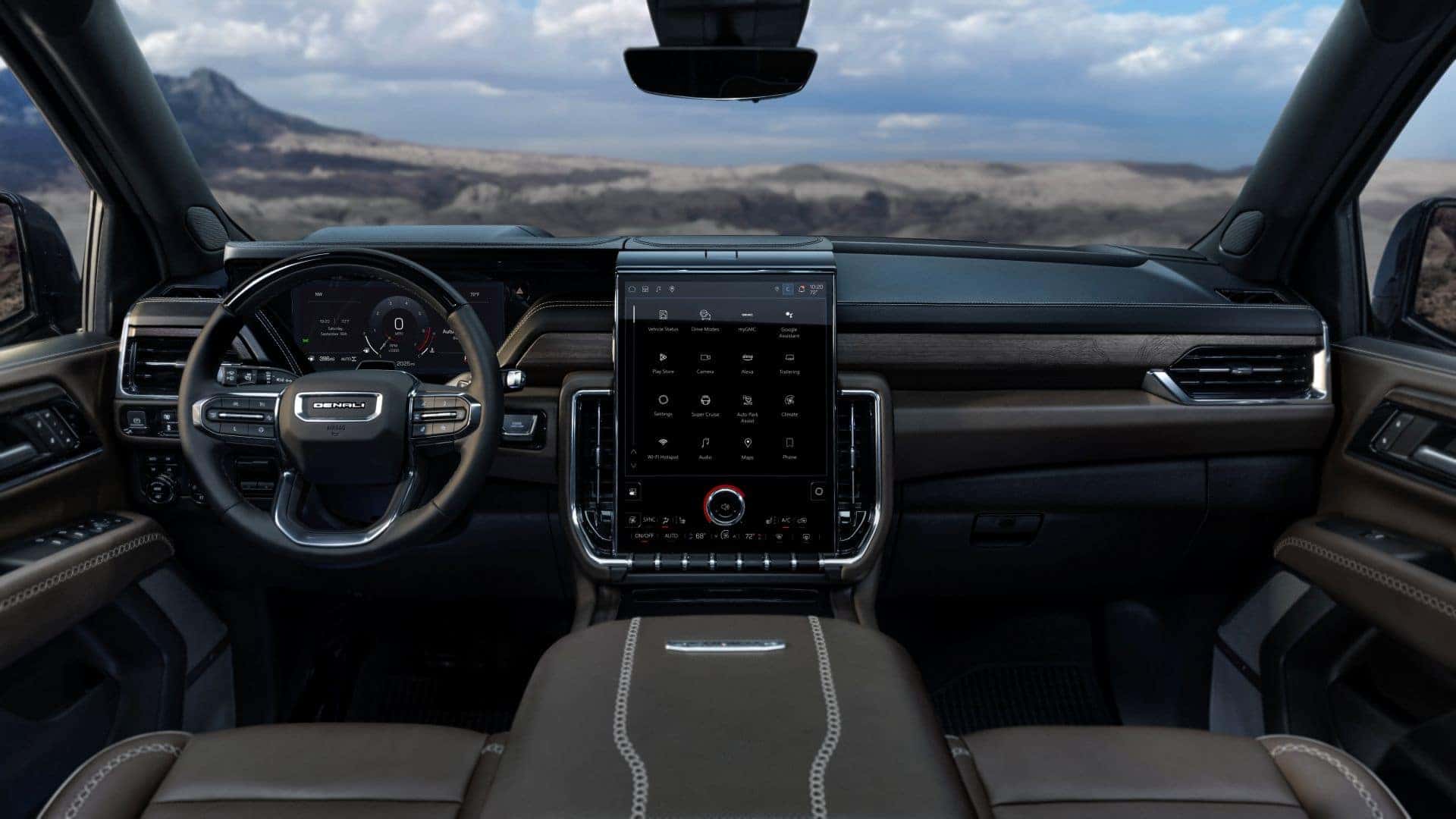 The Ultimate Front Interior Of The Grandiose 2025 GMC Yukon Denali