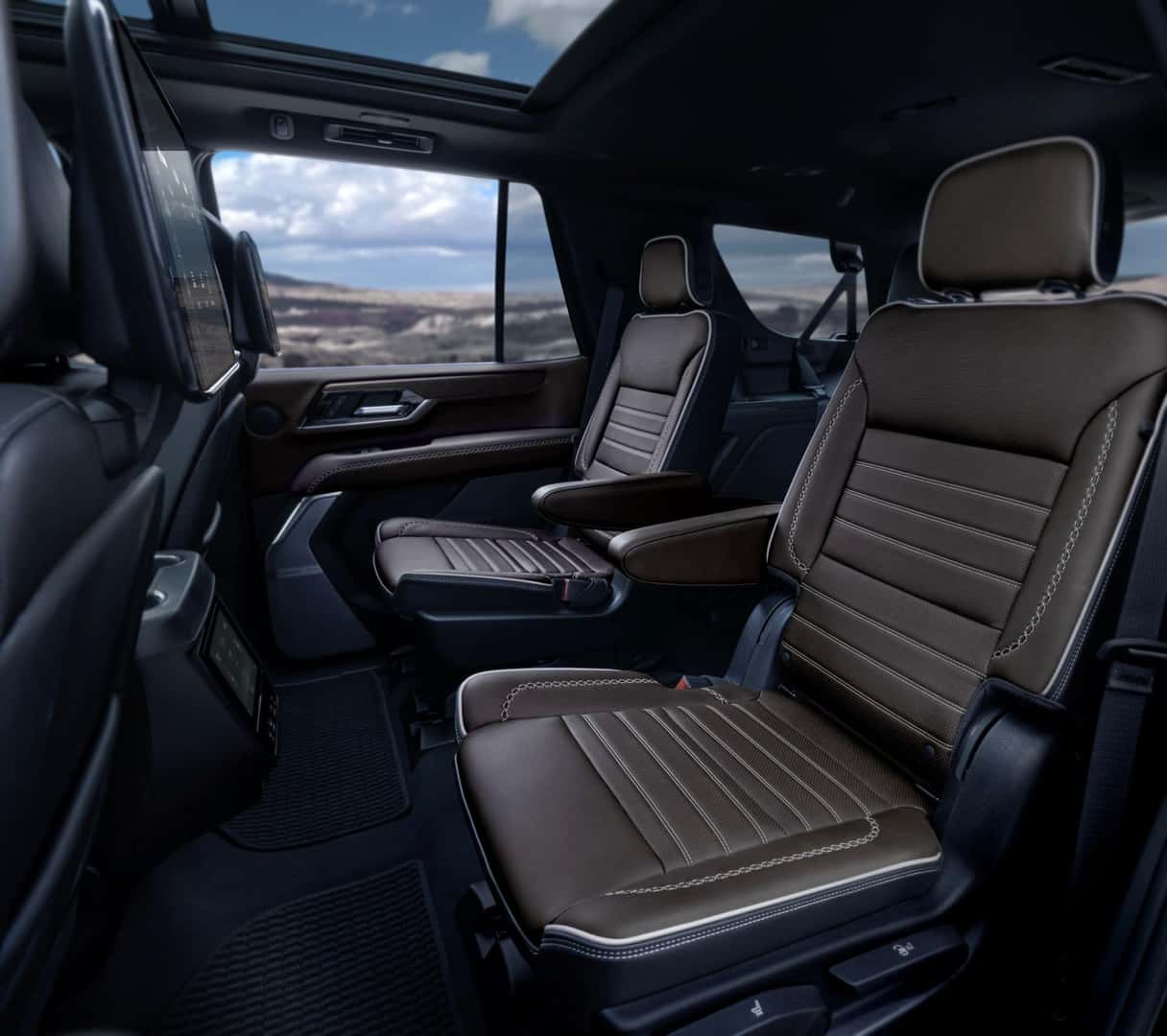 The Snug Rear Seats Of The 2025 GMC Yukon Denali Ultimate