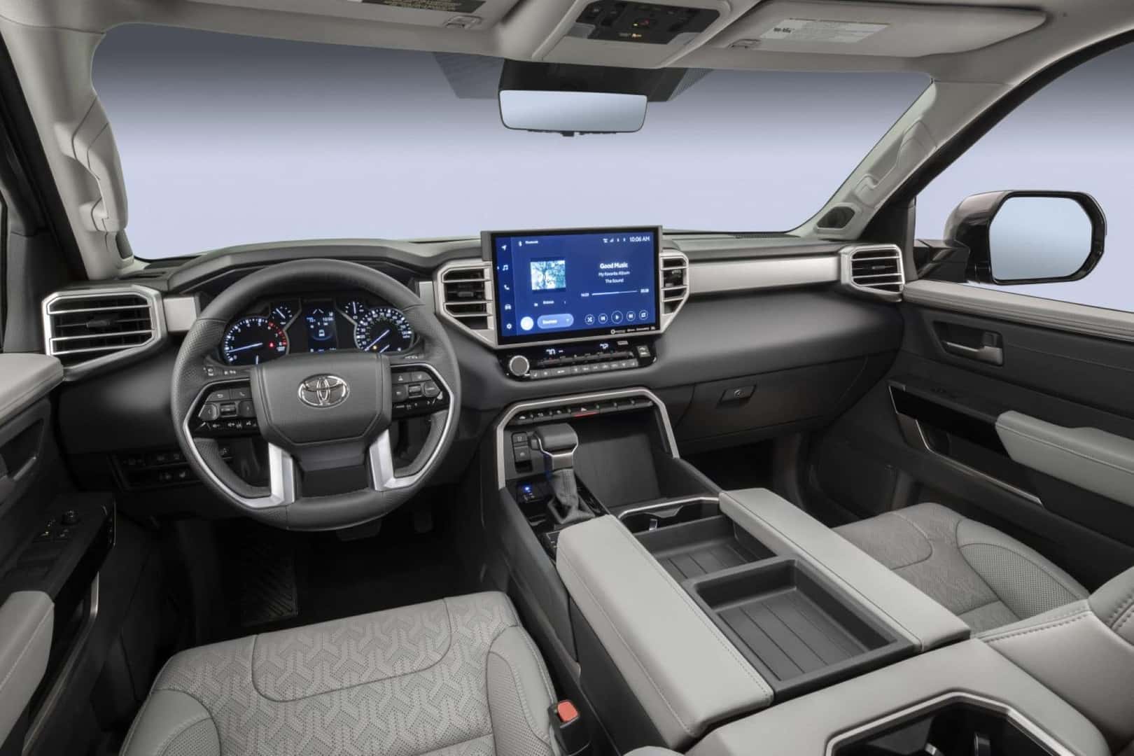 The Large And Supportive Infotainment Center Of The Stunning 2025 Toyota Tundra's Interior