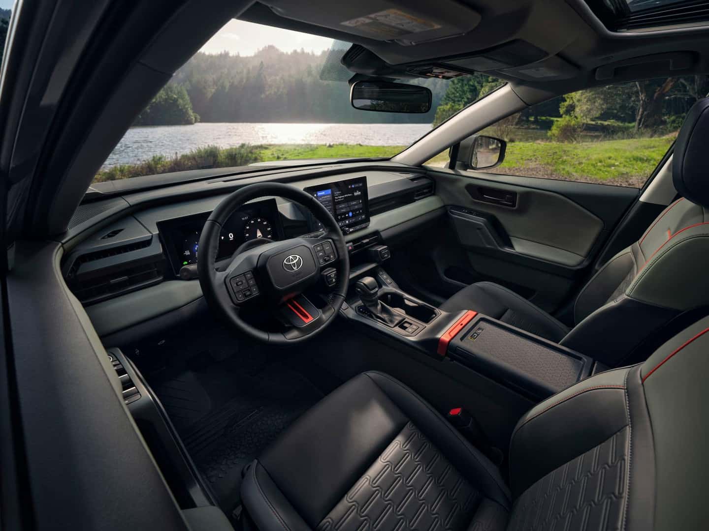 The Smartly Designed Interior Of The 2026 Toyota RAV4 Woodland Trim