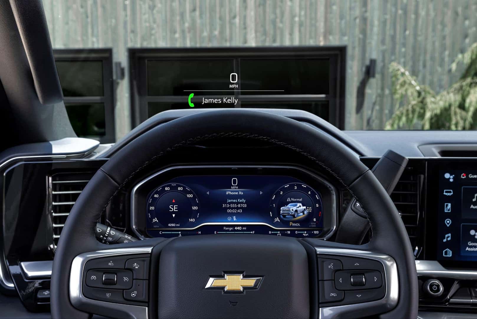 The Head Up Display Of The Safe And Secure 2024 Chevy Silverado 2500HD