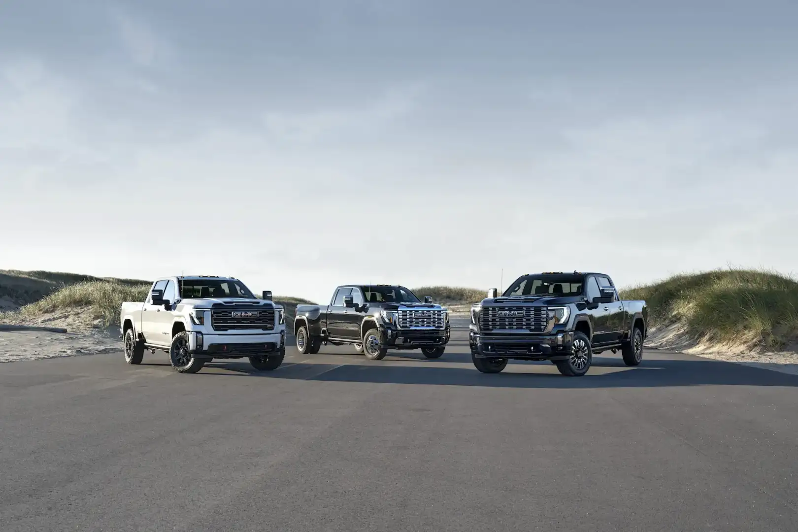 GMC Sierra HD line up of trucks