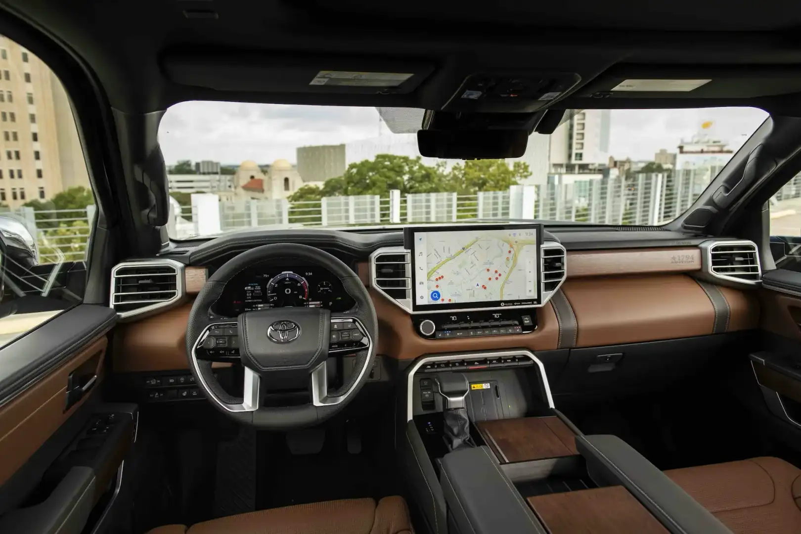 Interior view of the Toyota Tundra 1794 Edition