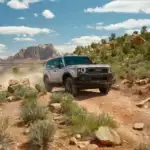 2026 Toyota Land Cruiser 1958 off roading on a dirt road