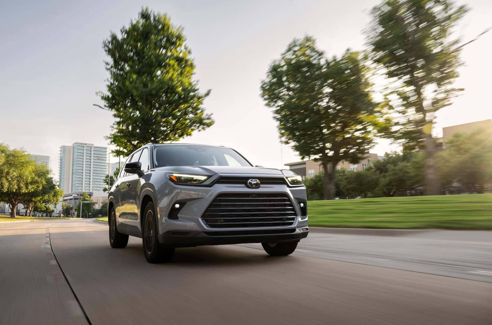 2026 Toyota Grand Highlander Nightshade Cement Driving