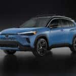 2026 Toyota Corolla Cross Hybrid XSE AWD Calvary Blue Driver Side Profile