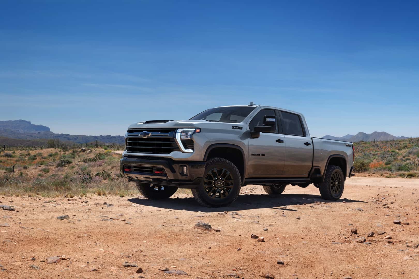 2026 Chevrolet Silverado HD Side Profile View in Desert