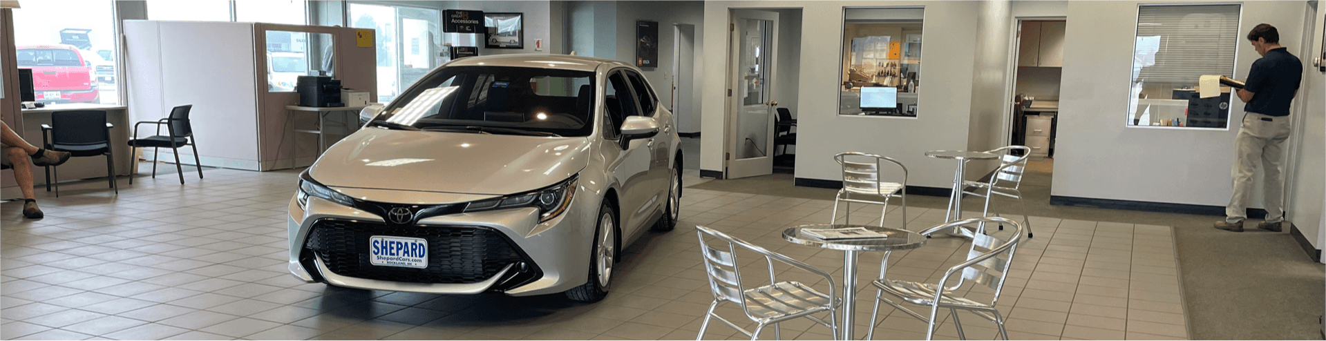 Image of inside waiting room of Shepard Toyota