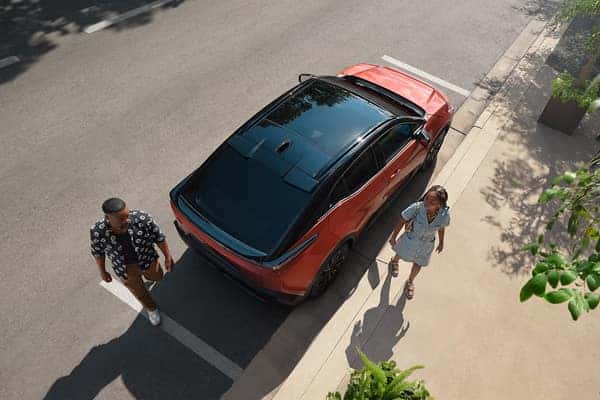 Toyota SUV aerial view