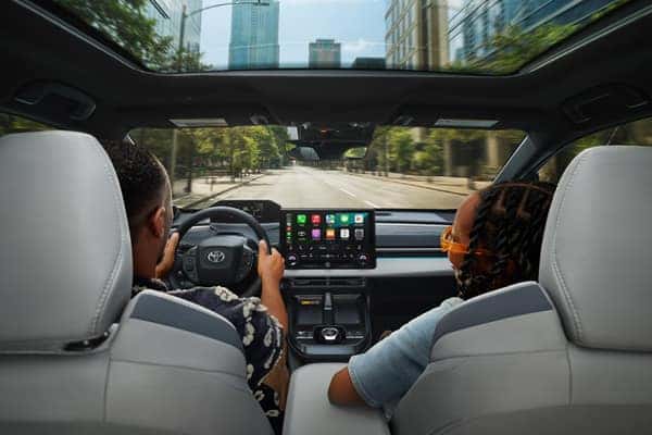 Toyota interior driving view