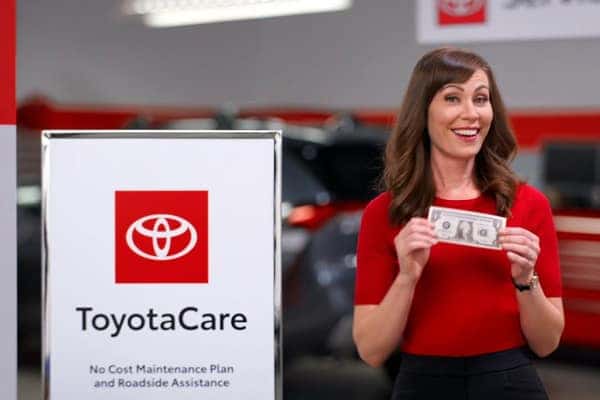 ToyotaCare no-cost maintenance plan