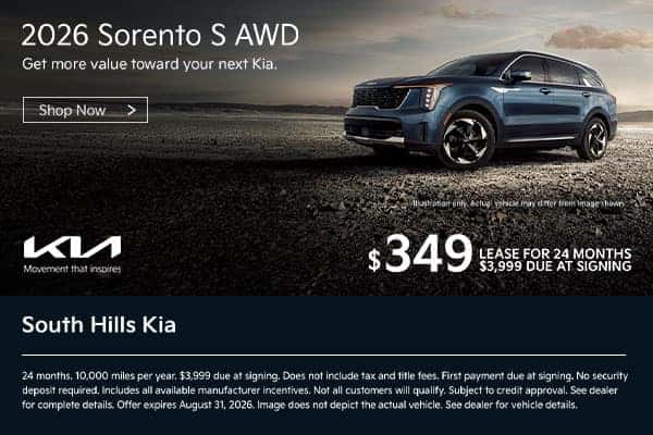 2026 Kia Sorento S AWD Lease Offer