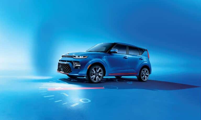 Kia Soul Exterior GT-Line Turbo On Blue Background