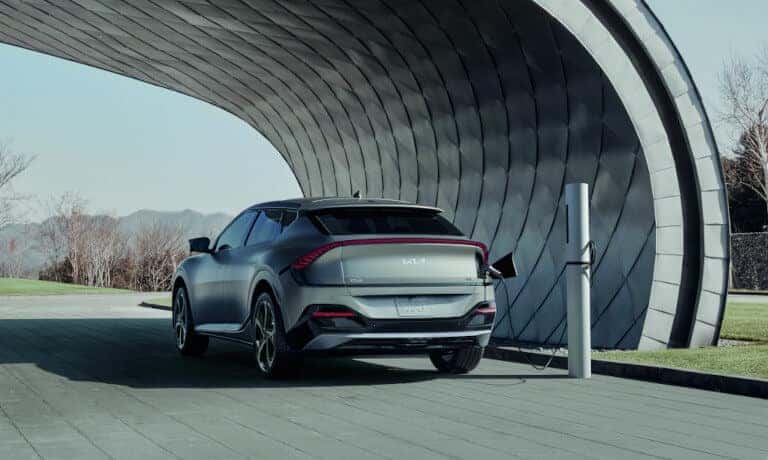 2024 Kia EV6 Exterior Charging Under Decorative Arch