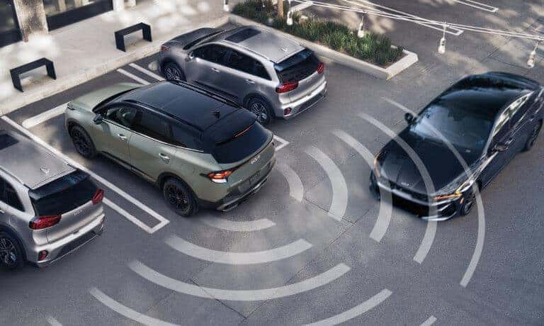 2025 Kia Sportage Exterior Safety Parking Lot