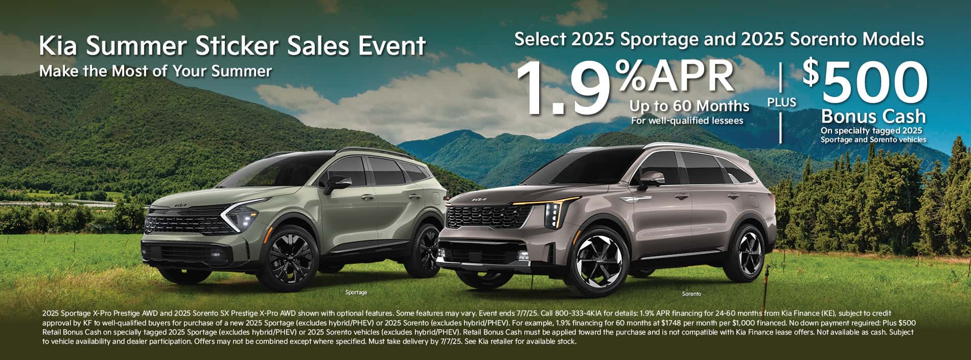 2025 Kia Sportage & Sorento Special Offer | Merrillville, Indiana