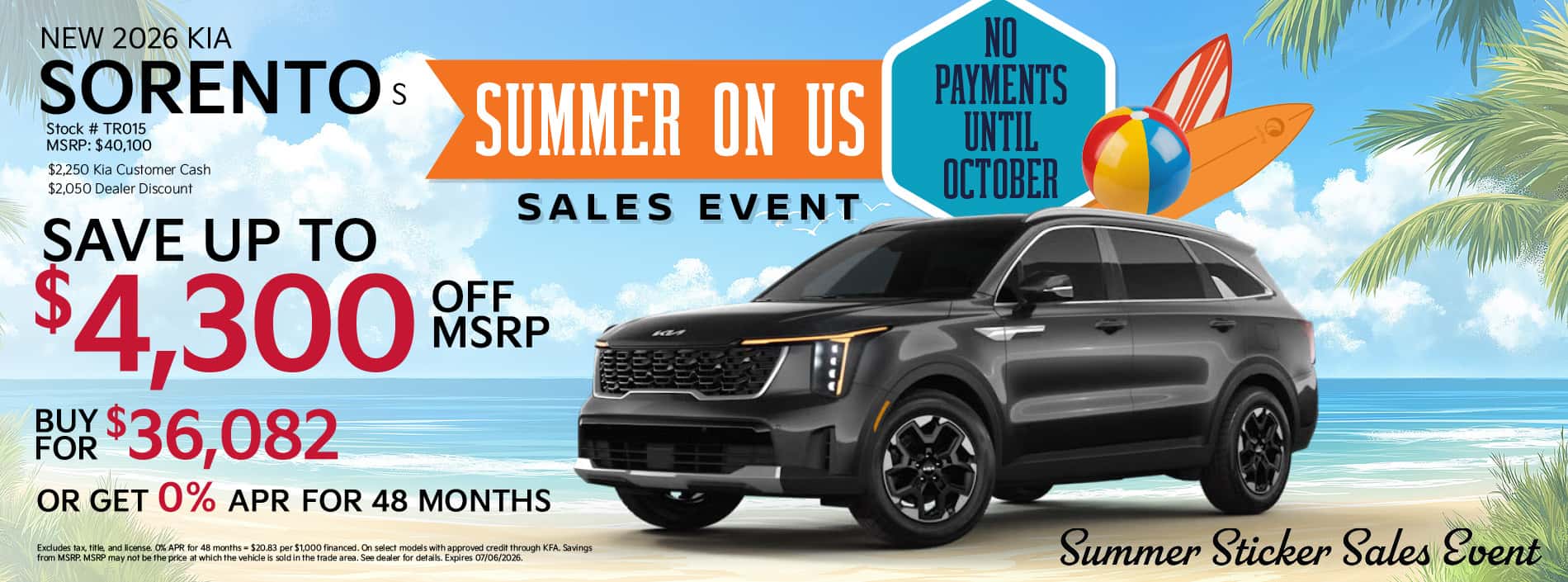 2026 Kia Sorento S Special Offer | Merrillville, Indiana