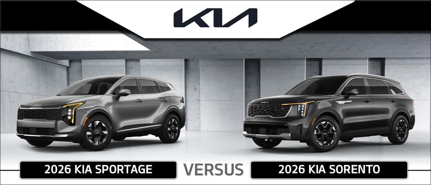 2026 Kia Sportage vs. Sorento
