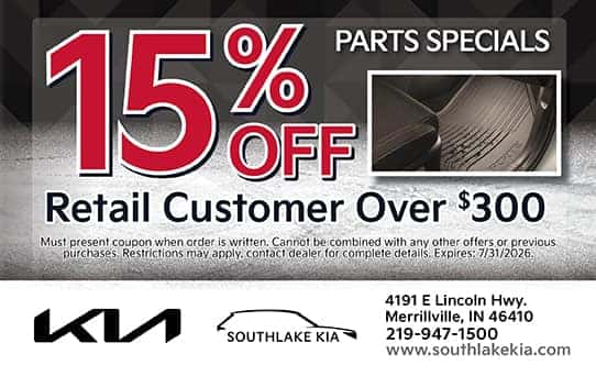 15% off $300 | Southlake Kia