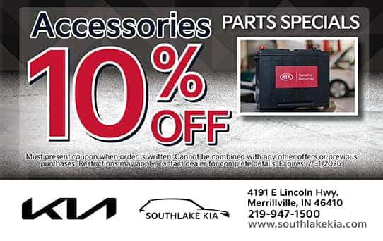 10% Off Accessories | Southlake Kia