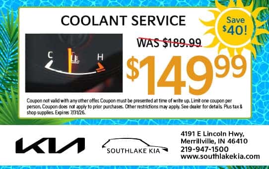 Coolant Service Offer | Southlake Kia