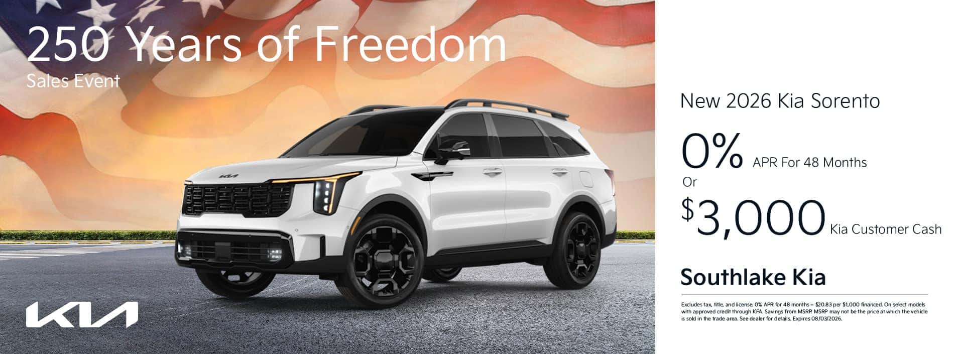 2026 Kia Sorento Special Offer | Merrillville, Indiana