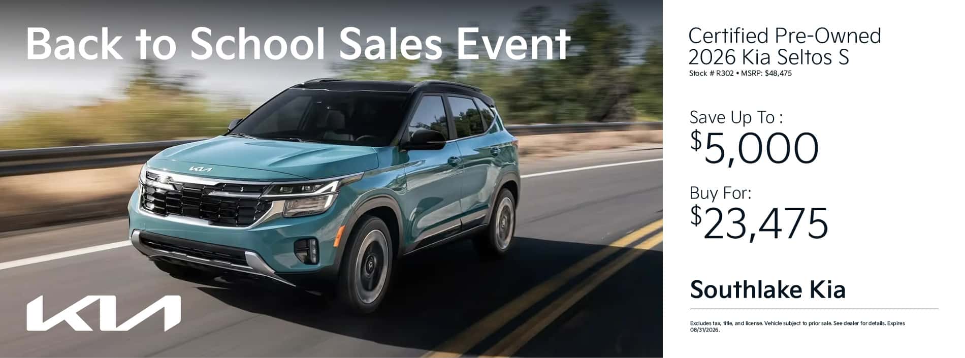 2026 Kia Seltos Special CPO Offer | Merrillville, Indiana