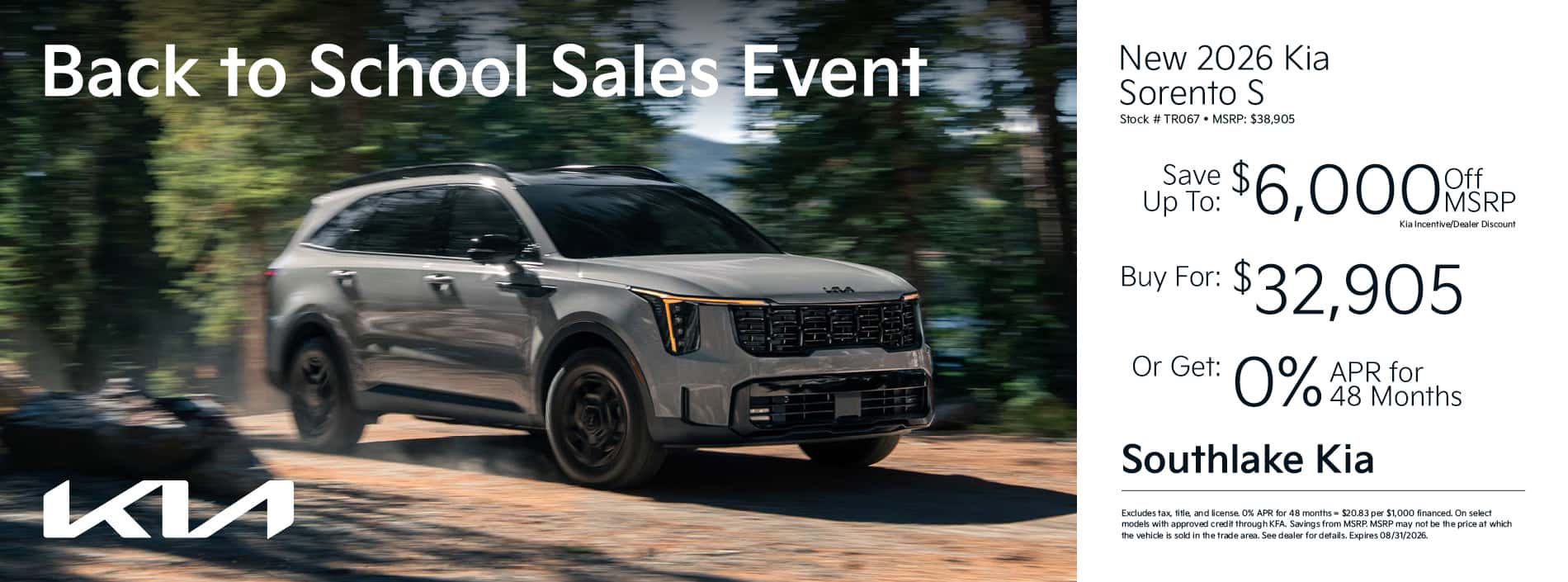 2026 Kia Sorento Special Offer | Merrillville, Indiana