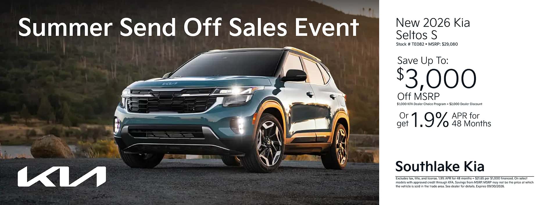 2026 Kia Seltos Special Offer | Merrillville, Indiana