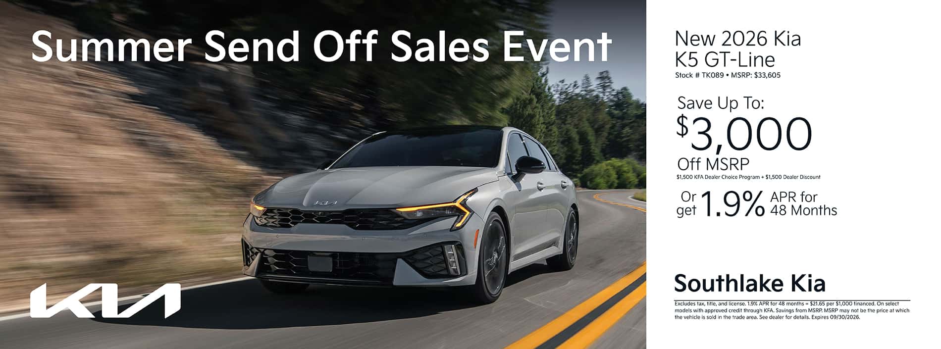 2026 Kia K5 Special Offer | Merrillville, Indiana