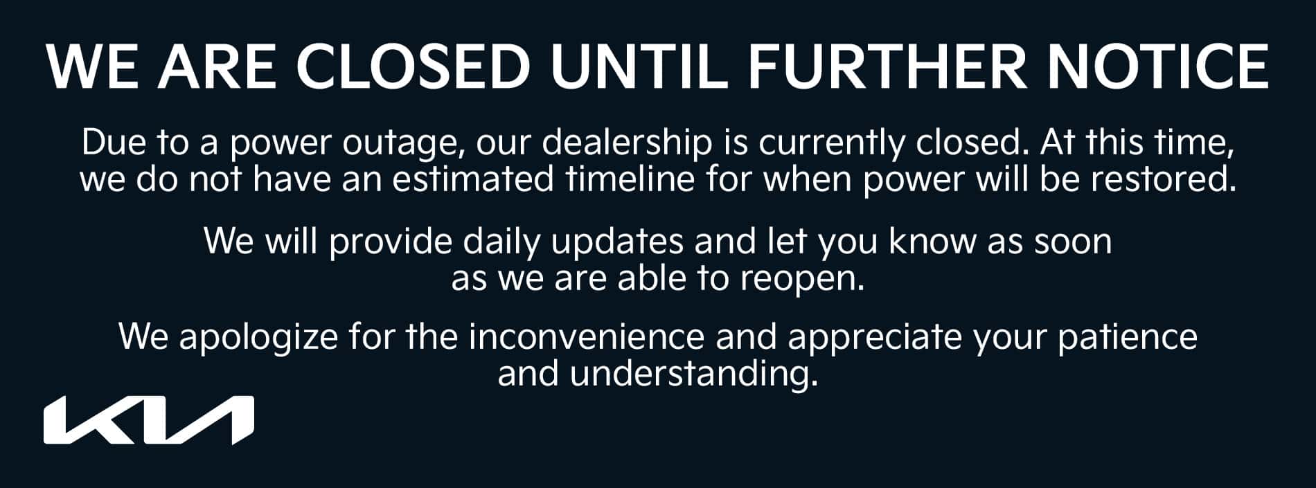 Power Outage | Southlake Kia