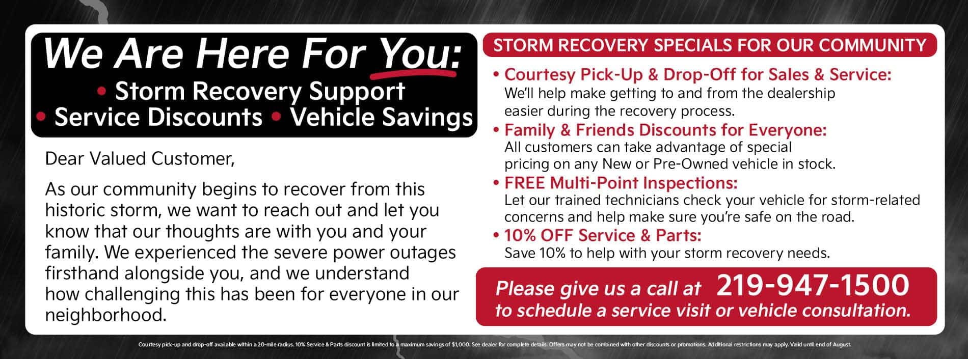 Storm Recovery | Southlake Nissan